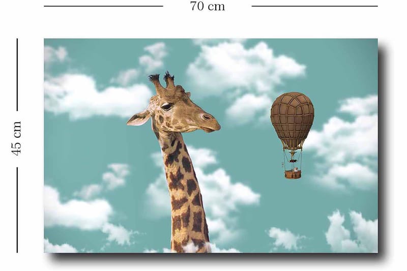 Dekorativ Canvasbillede 45x70 cm - Flerfarvet - Boligtilbehør - Billeder & kunst - Billeder på lærred