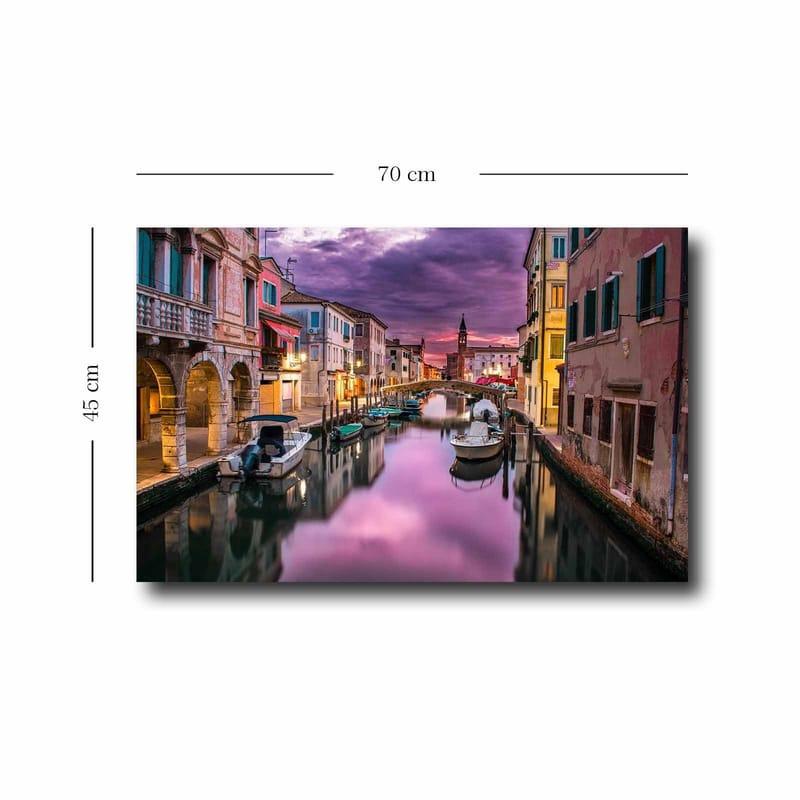 Dekorativ Canvasbillede 45x70 cm - Flerfarvet - Boligtilbehør - Billeder & kunst - Billeder på lærred