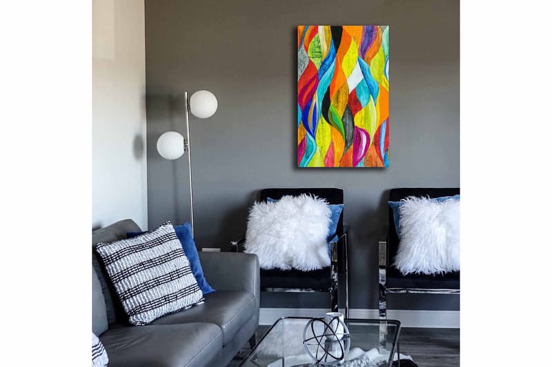 Dekorativ Canvasbillede 45x70 cm - Flerfarvet - Boligtilbehør - Billeder & kunst - Billeder på lærred