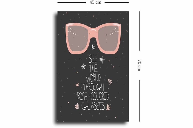 Dekorativ Canvasbillede 45x70 cm - Flerfarvet - Boligtilbehør - Billeder & kunst - Billeder på lærred