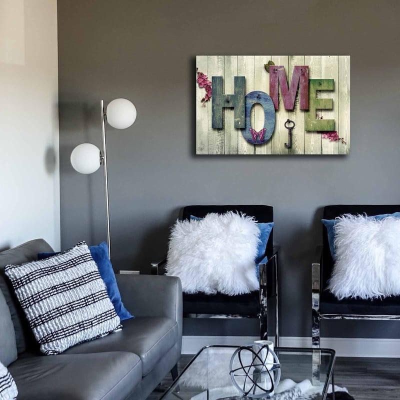 Dekorativ Canvasbillede 45x70 cm - Flerfarvet - Boligtilbehør - Billeder & kunst - Billeder på lærred