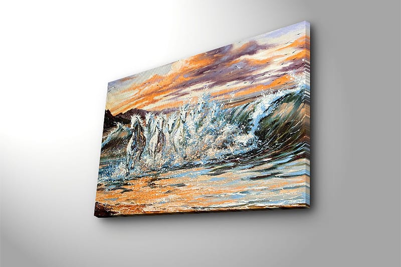 Dekorativ Canvasbillede 45x70 cm - Flerfarvet - Boligtilbehør - Billeder & kunst - Billeder på lærred