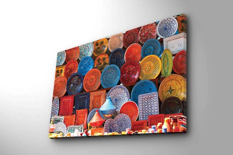 Dekorativ Canvasbillede 45x70 cm - Flerfarvet - Boligtilbehør - Billeder & kunst - Billeder på lærred