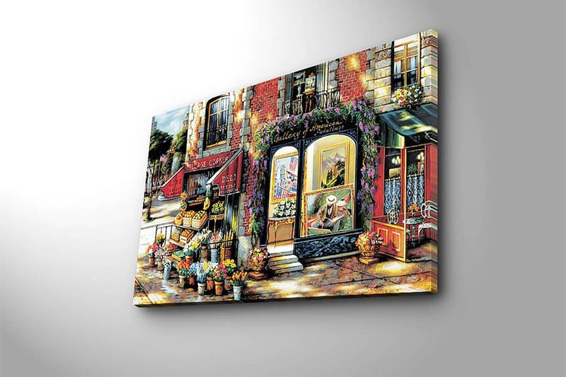 Dekorativ Canvasbillede 45x70 cm - Flerfarvet - Boligtilbehør - Billeder & kunst - Billeder på lærred