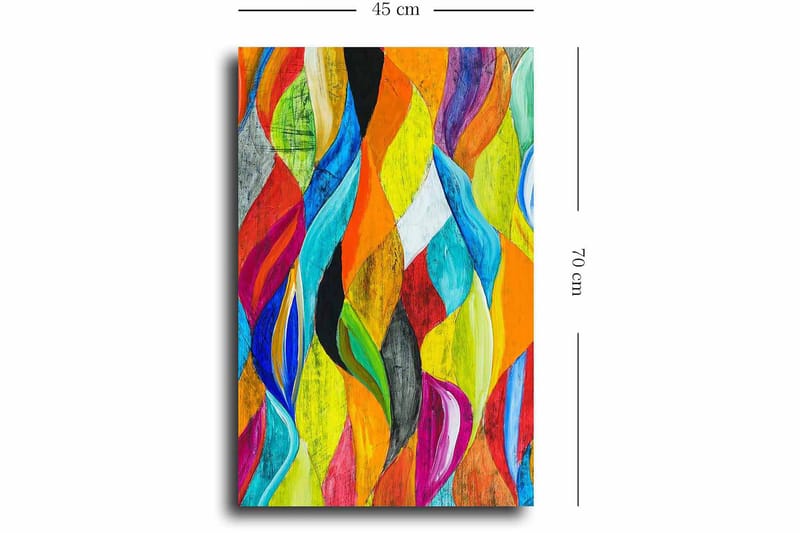 Dekorativ Canvasbillede 45x70 cm - Flerfarvet - Boligtilbehør - Billeder & kunst - Billeder på lærred
