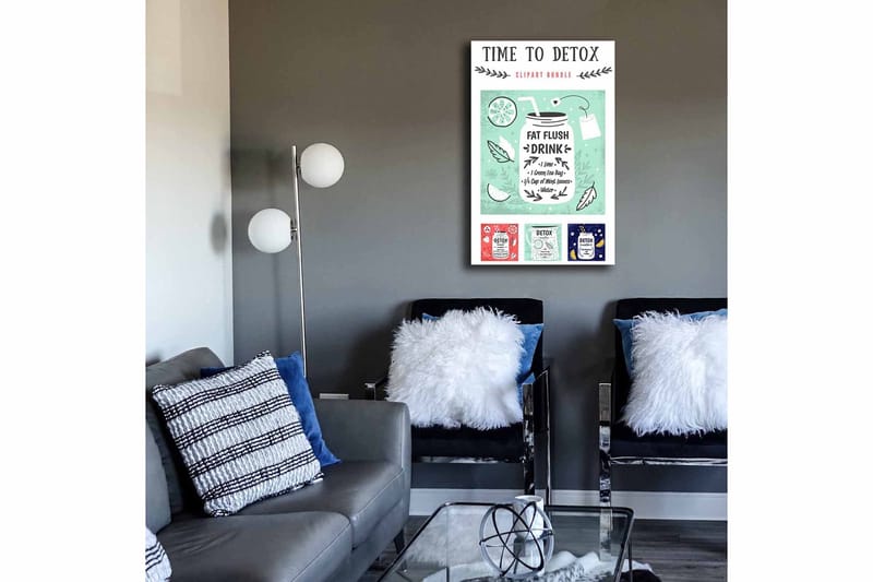 Dekorativ Canvasbillede 45x70 cm, Flerfarvet