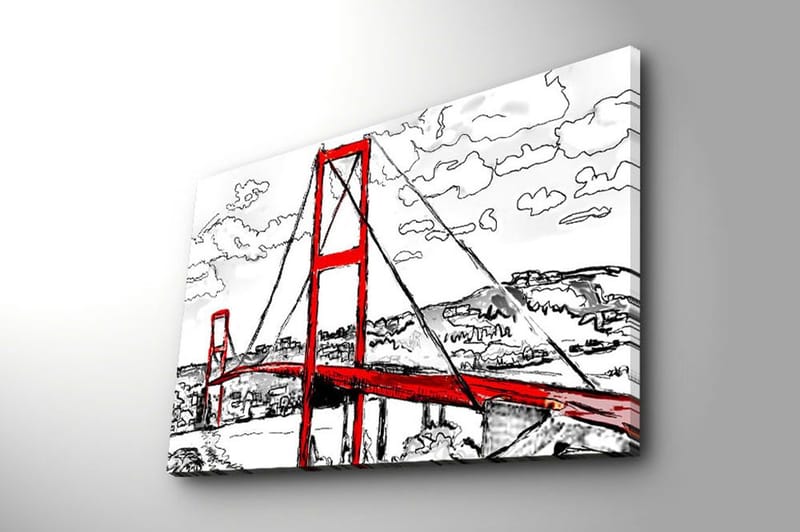 Dekorativ Canvasbillede 45x70 cm - Flerfarvet - Boligtilbehør - Billeder & kunst - Billeder på lærred