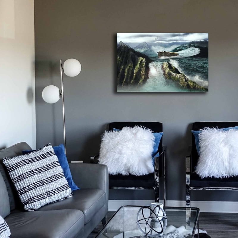 Dekorativ Canvasbillede 45x70 cm - Flerfarvet - Boligtilbehør - Billeder & kunst - Billeder på lærred