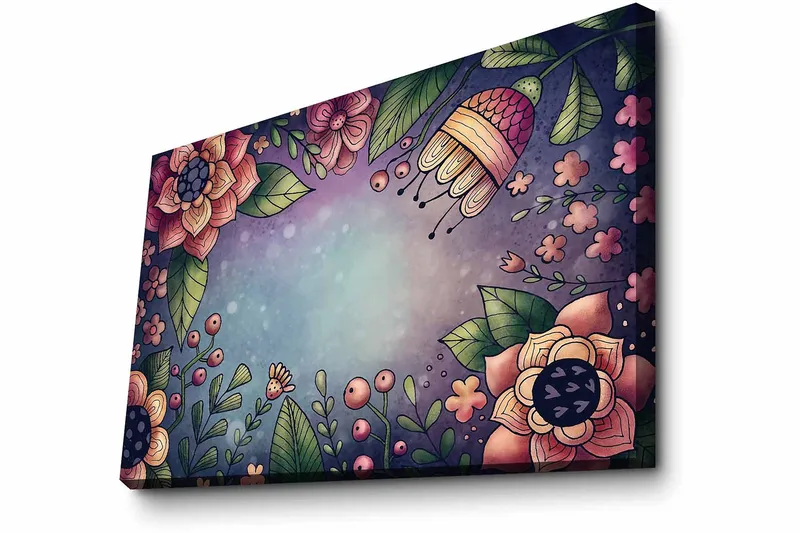 Dekorativ Canvasbillede 45x70 cm - Flerfarvet - Boligtilbehør - Billeder & kunst - Billeder på lærred