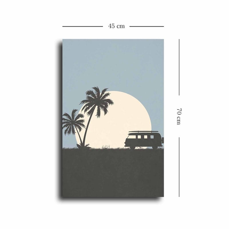 Dekorativ Canvasbillede 45x70 cm - Flerfarvet - Boligtilbehør - Billeder & kunst - Billeder på lærred