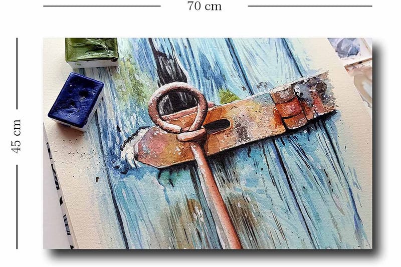 Dekorativ Canvasbillede 45x70 cm - Flerfarvet - Boligtilbehør - Billeder & kunst - Billeder på lærred