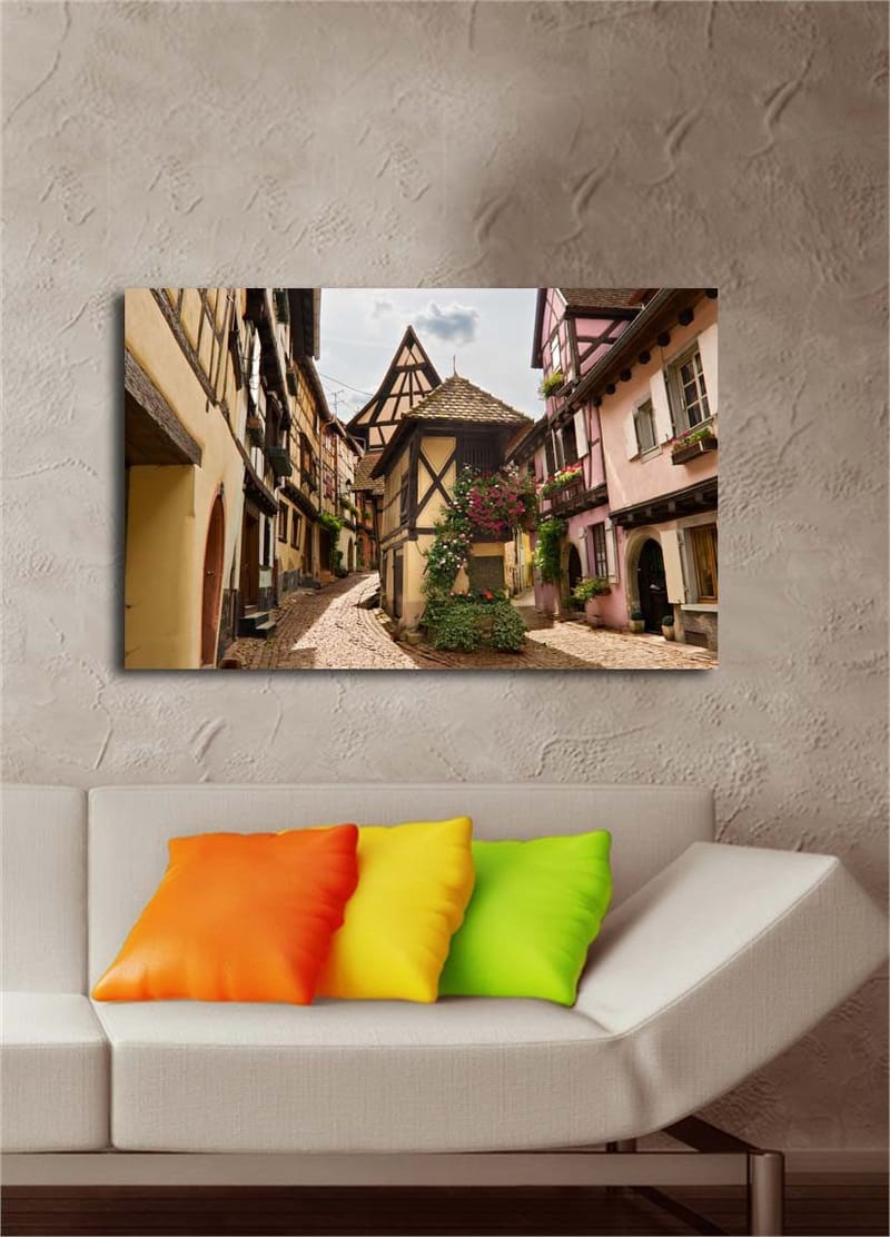 Dekorativ Canvasbillede 45x70 cm - Flerfarvet - Boligtilbehør - Billeder & kunst - Billeder på lærred