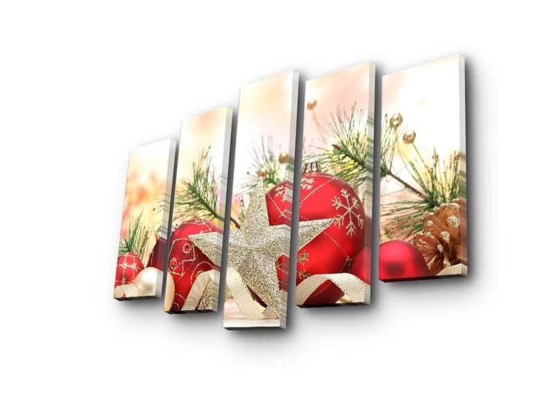 Dekorativ Canvasbillede 5-Dele 19x70 cm, Flerfarvet