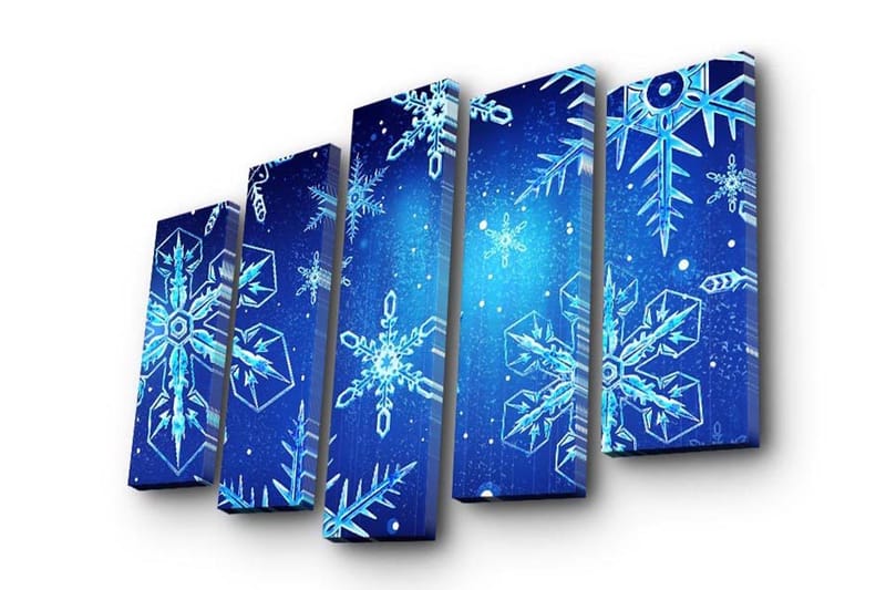 Dekorativ Canvasbillede 5-Dele 19x70 cm, Flerfarvet