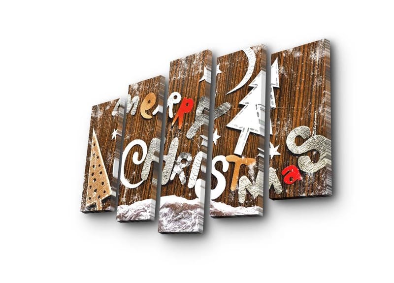 Dekorativ Canvasbillede 5-Dele 19x70 cm, Flerfarvet