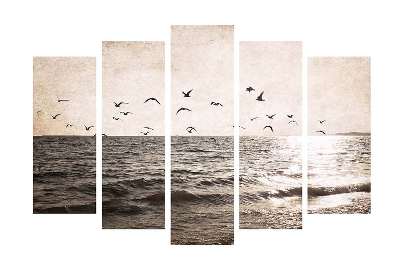 Dekorativ Canvasbillede 5-Dele 70x19 cm, Flerfarvet