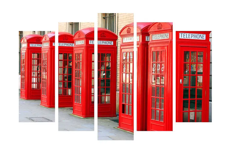 Dekorativ Canvasbillede 5-Dele 70x19 cm, Flerfarvet