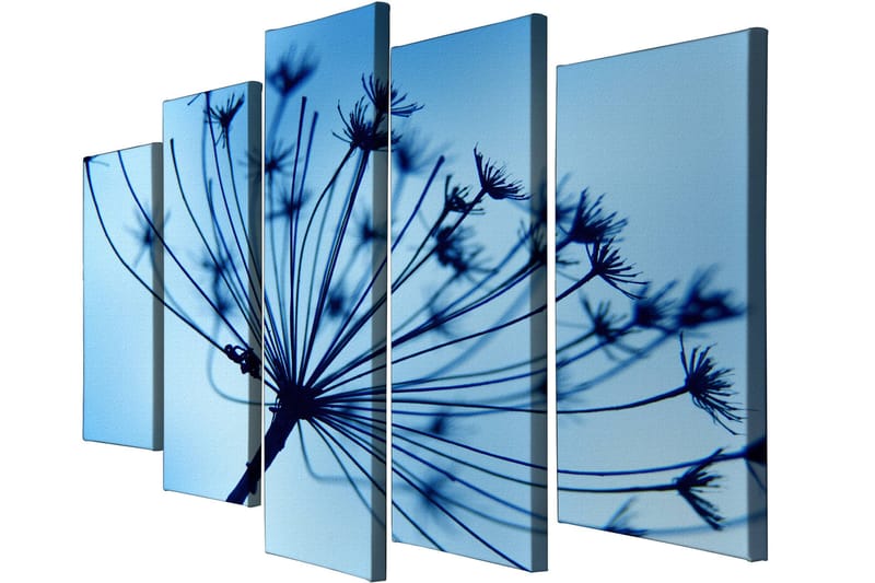 Dekorativ Canvasbillede 5-Dele 70x20 cm - Flerfarvet - Boligtilbehør - Billeder & kunst - Billeder på lærred