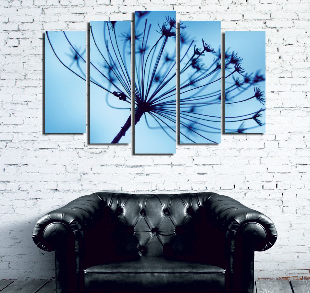 Dekorativ Canvasbillede 5-Dele 70x20 cm - Flerfarvet - Boligtilbehør - Billeder & kunst - Billeder på lærred