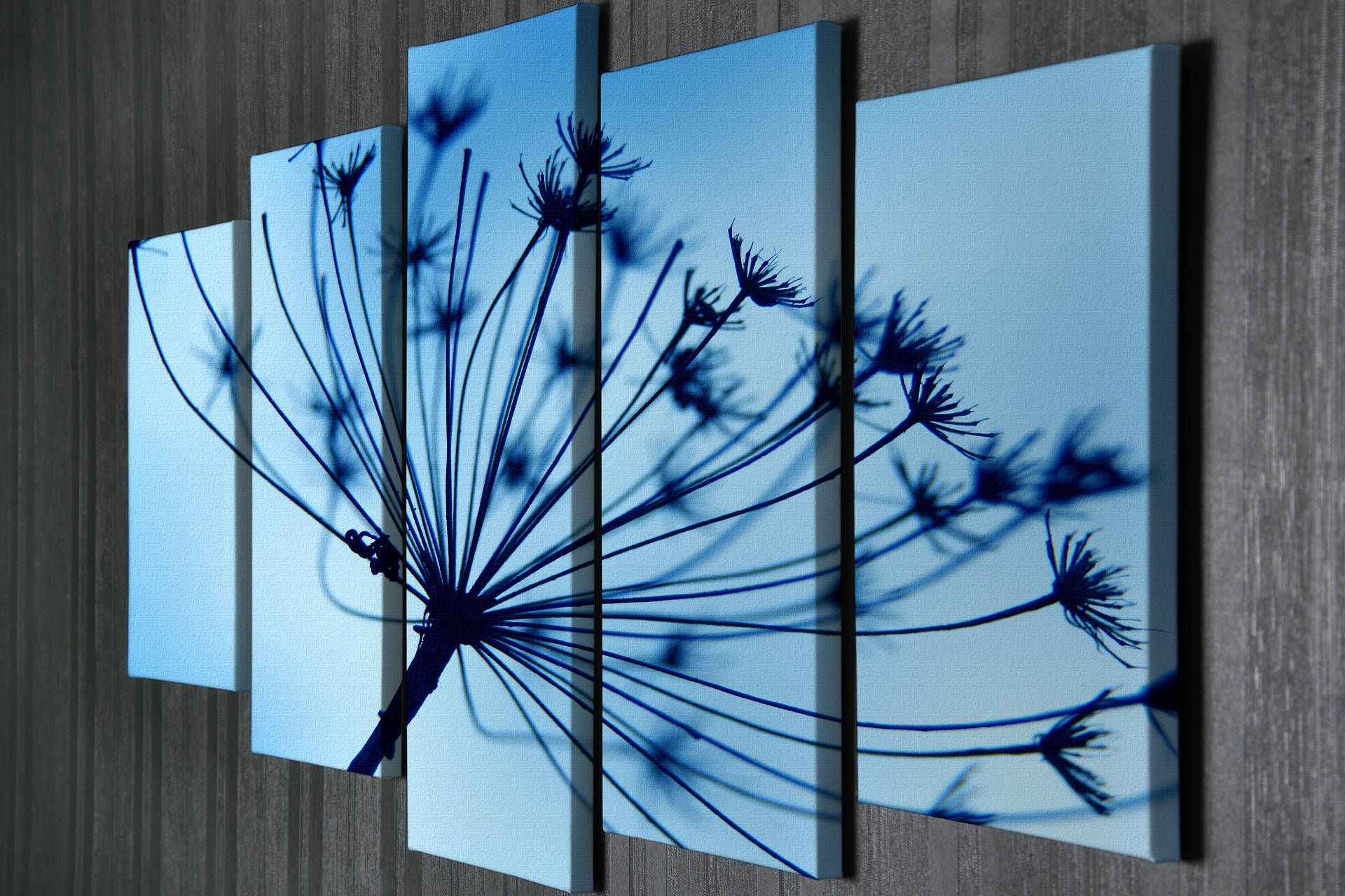Dekorativ Canvasbillede 5-Dele 70x20 cm - Flerfarvet - Boligtilbehør - Billeder & kunst - Billeder på lærred