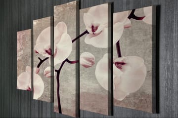 Dekorativ Canvasbillede 5-Dele 70x20 cm - Flerfarvet - Boligtilbehør - Billeder & kunst - Billeder på lærred