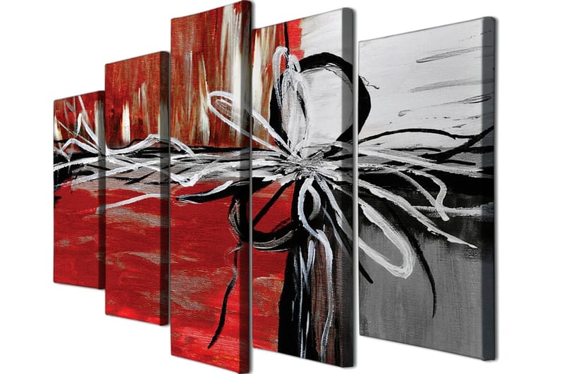 Dekorativ Canvasbillede 5-Dele 70x20 cm - Flerfarvet - Boligtilbehør - Billeder & kunst - Billeder på lærred