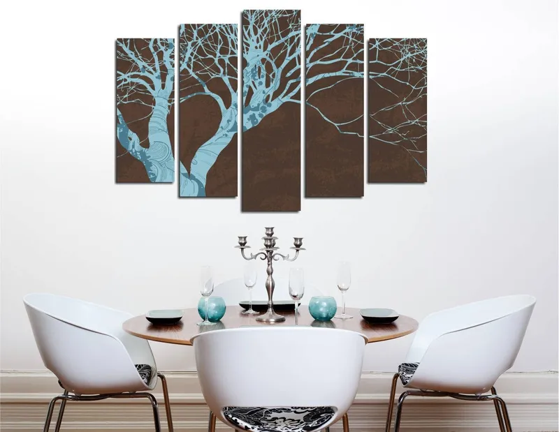 Dekorativ Canvasbillede 5-Dele 70x20 cm, Flerfarvet