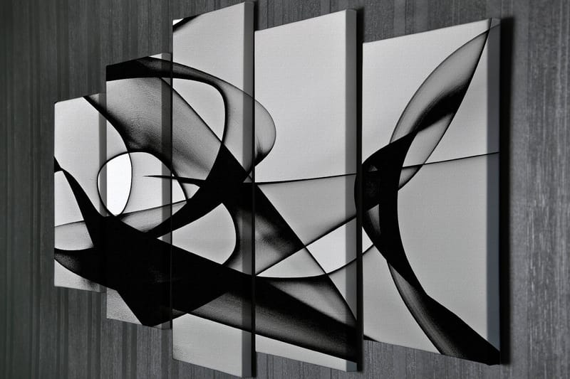 Dekorativ Canvasbillede 5-Dele 70x20 cm - Flerfarvet - Boligtilbehør - Billeder & kunst - Billeder på lærred