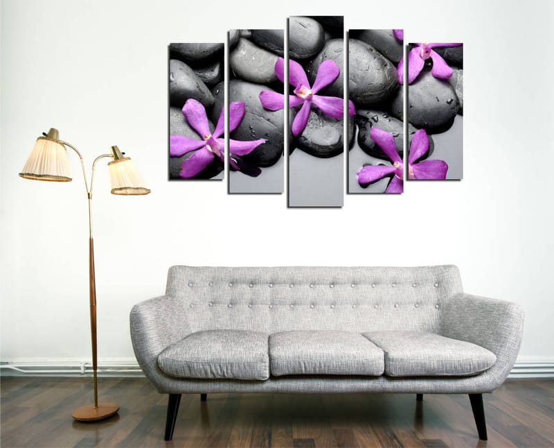 Dekorativ Canvasbillede 5-Dele 70x20 cm, Flerfarvet