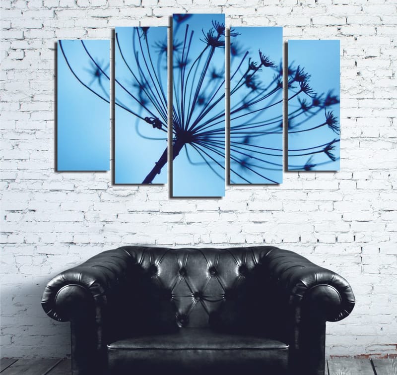 Dekorativ Canvasbillede 5-Dele 70x20 cm, Flerfarvet