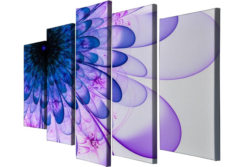 Dekorativ Canvasbillede 5-Dele 70x20 cm - Flerfarvet - Boligtilbehør - Billeder & kunst - Billeder på lærred