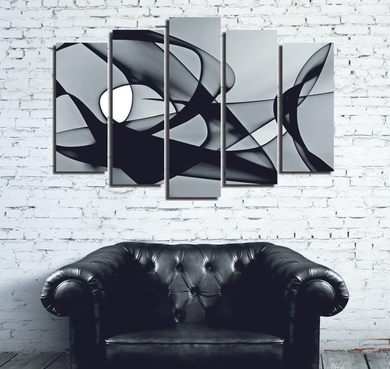 Dekorativ Canvasbillede 5-Dele 70x20 cm, Flerfarvet