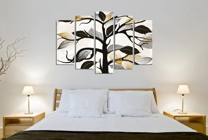 Dekorativ Canvasbillede 5-Dele 70x20 cm, Flerfarvet