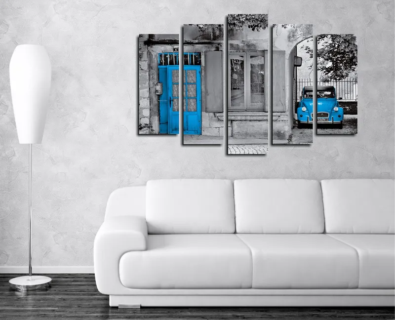 Dekorativ Canvasbillede 5-Dele 70x20 cm, Flerfarvet