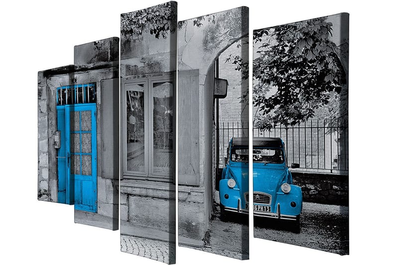 Dekorativ Canvasbillede 5-Dele 70x20 cm - Flerfarvet - Boligtilbehør - Billeder & kunst - Billeder på lærred