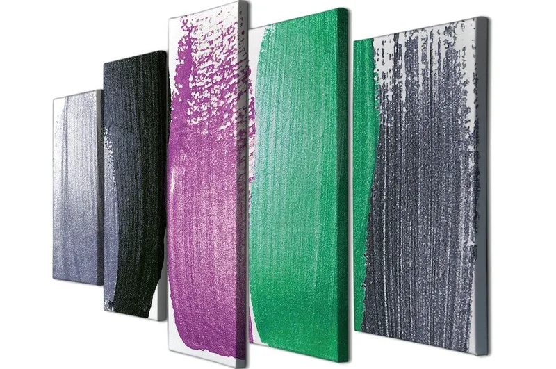 Dekorativ Canvasbillede 5-Dele 70x20 cm - Flerfarvet - Boligtilbehør - Billeder & kunst - Billeder på lærred