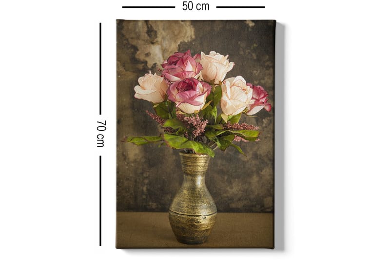 Dekorativ Canvasbillede 50x70 cm - Flerfarvet - Boligtilbehør - Billeder & kunst - Billeder på lærred