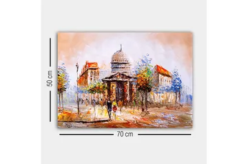 Dekorativ Canvasbillede 50x70 cm - Flerfarvet - Boligtilbehør - Billeder & kunst - Billeder på lærred