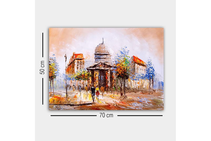 Dekorativ Canvasbillede 50x70 cm - Flerfarvet - Boligtilbehør - Billeder & kunst - Billeder på lærred