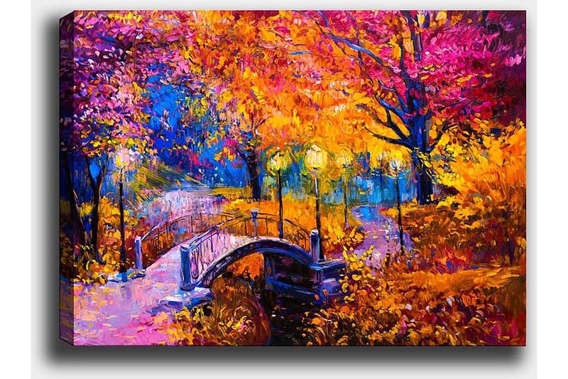 Dekorativ Canvasbillede 50x70 cm - Flerfarvet - Boligtilbehør - Billeder & kunst - Billeder på lærred