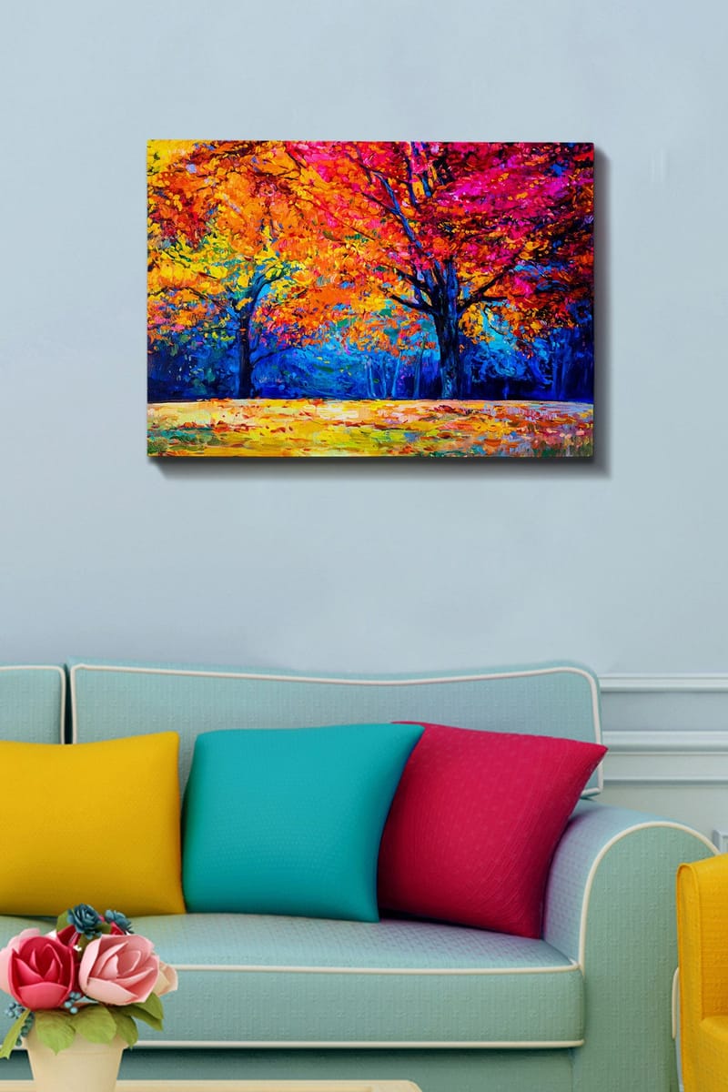 Dekorativ Canvasbillede 50x70 cm - Flerfarvet - Boligtilbehør - Billeder & kunst - Billeder på lærred