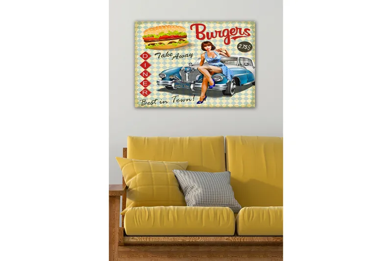 Dekorativ Canvasbillede 50x70 cm, Flerfarvet