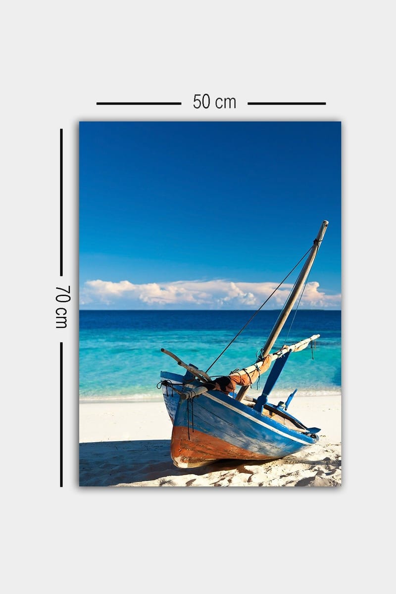 Dekorativ Canvasbillede 50x70 cm - Flerfarvet - Boligtilbehør - Billeder & kunst - Billeder på lærred