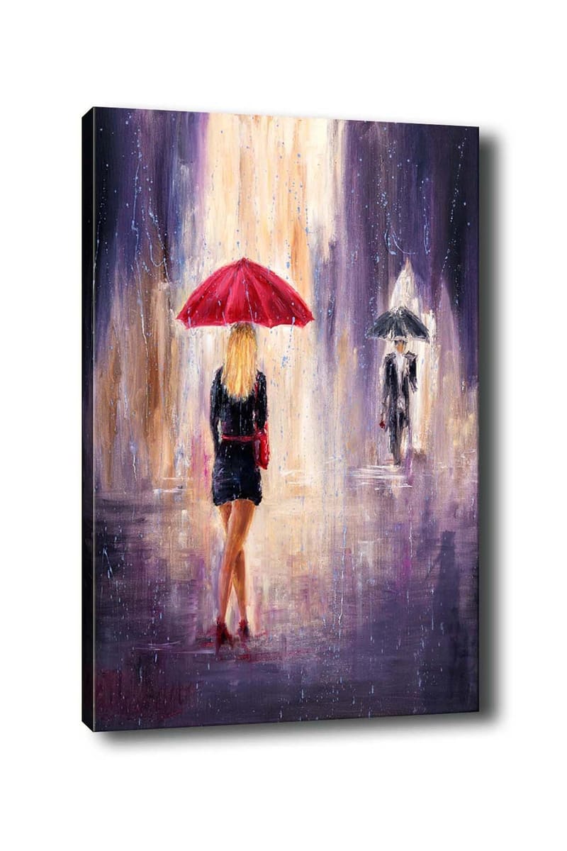 Dekorativ Canvasbillede 50x70 cm - Flerfarvet - Boligtilbehør - Billeder & kunst - Billeder på lærred