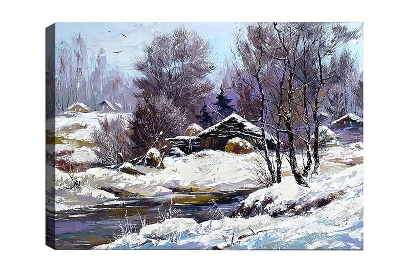 Dekorativ Canvasbillede 50x70 cm - Flerfarvet - Boligtilbehør - Billeder & kunst - Billeder på lærred
