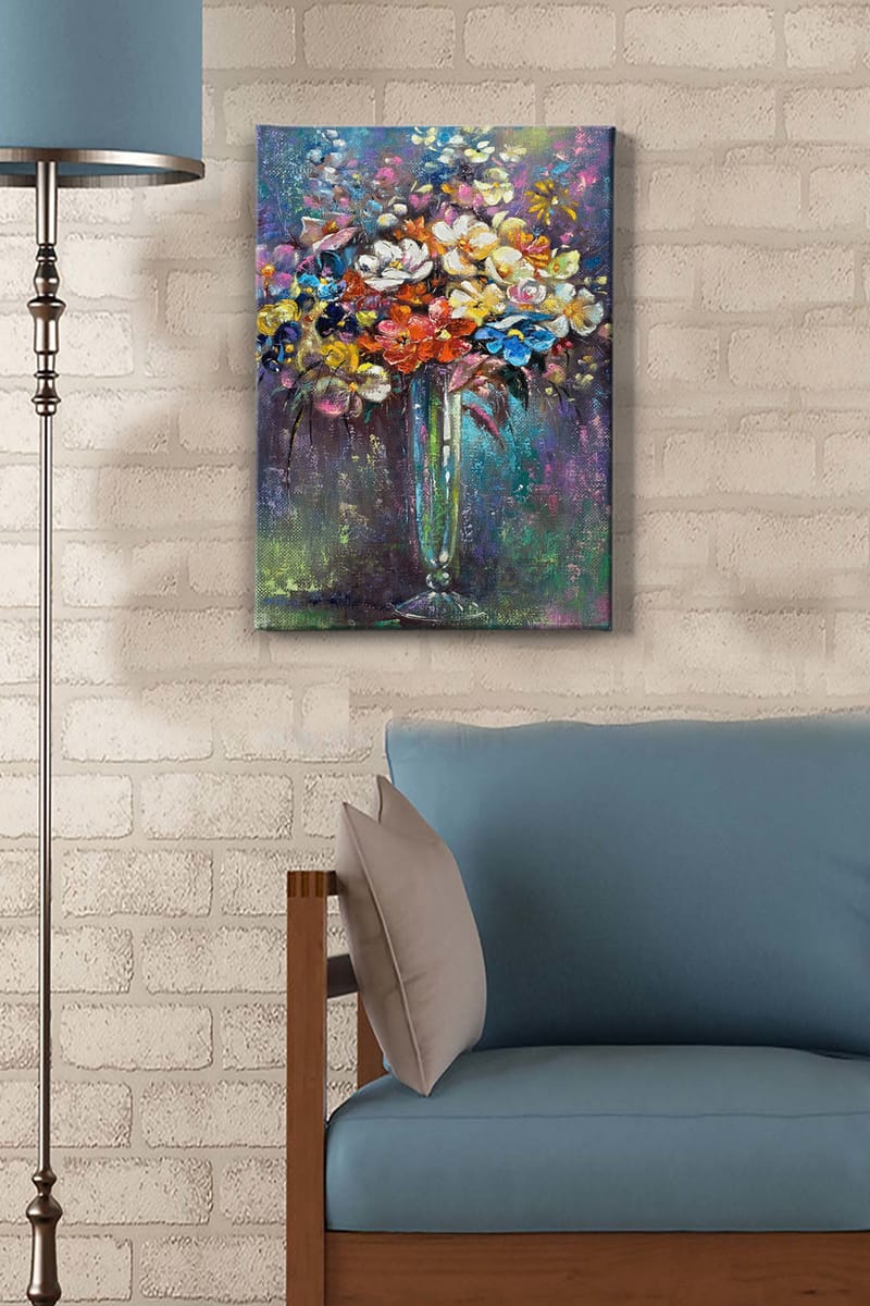 Dekorativ Canvasbillede 50x70 cm - Flerfarvet - Boligtilbehør - Billeder & kunst - Billeder på lærred