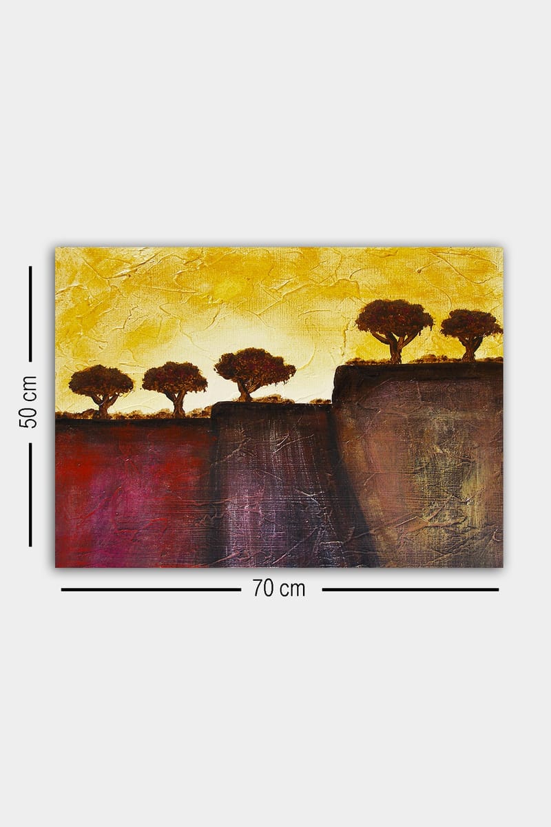 Dekorativ Canvasbillede 50x70 cm - Flerfarvet - Boligtilbehør - Billeder & kunst - Billeder på lærred