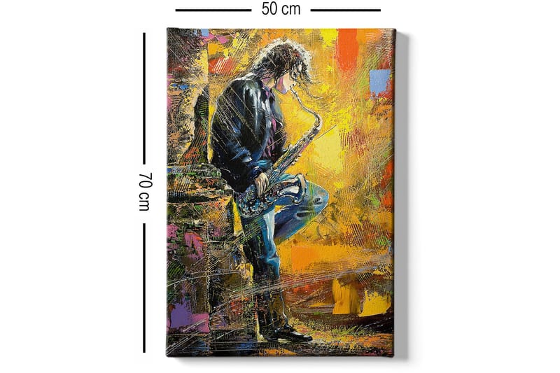 Dekorativ Canvasbillede 50x70 cm - Flerfarvet - Boligtilbehør - Billeder & kunst - Billeder på lærred