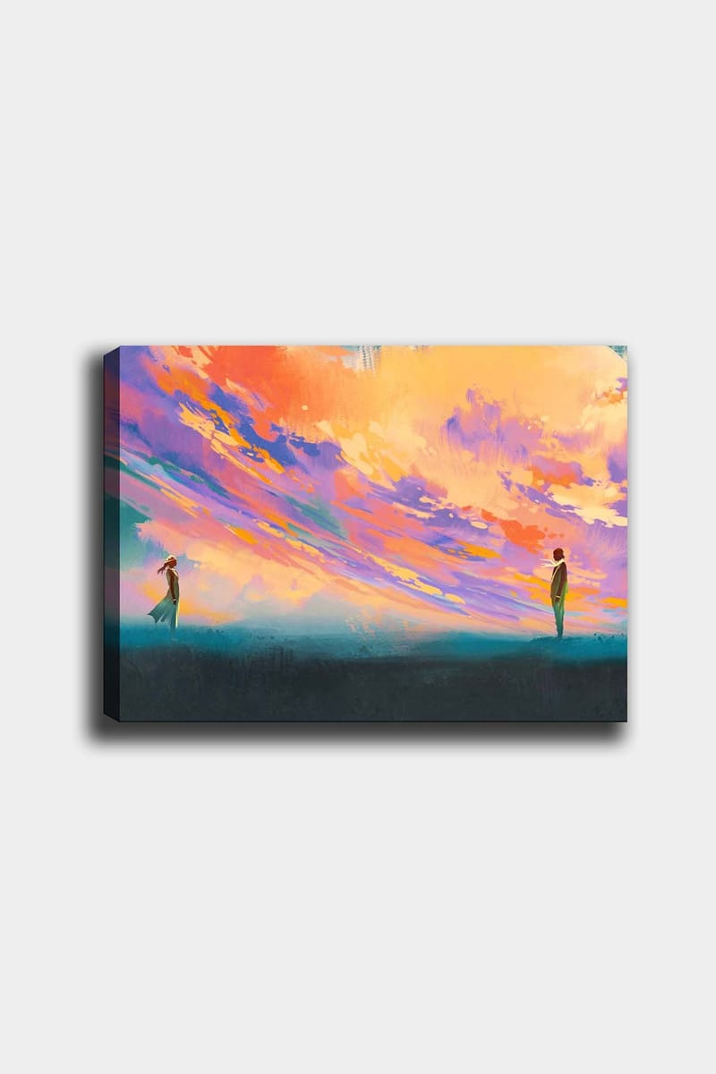 Dekorativ Canvasbillede 50x70 cm - Flerfarvet - Boligtilbehør - Billeder & kunst - Billeder på lærred