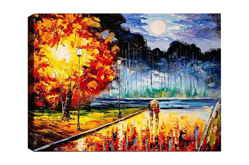 Dekorativ Canvasbillede 50x70 cm - Flerfarvet - Boligtilbehør - Billeder & kunst - Billeder på lærred